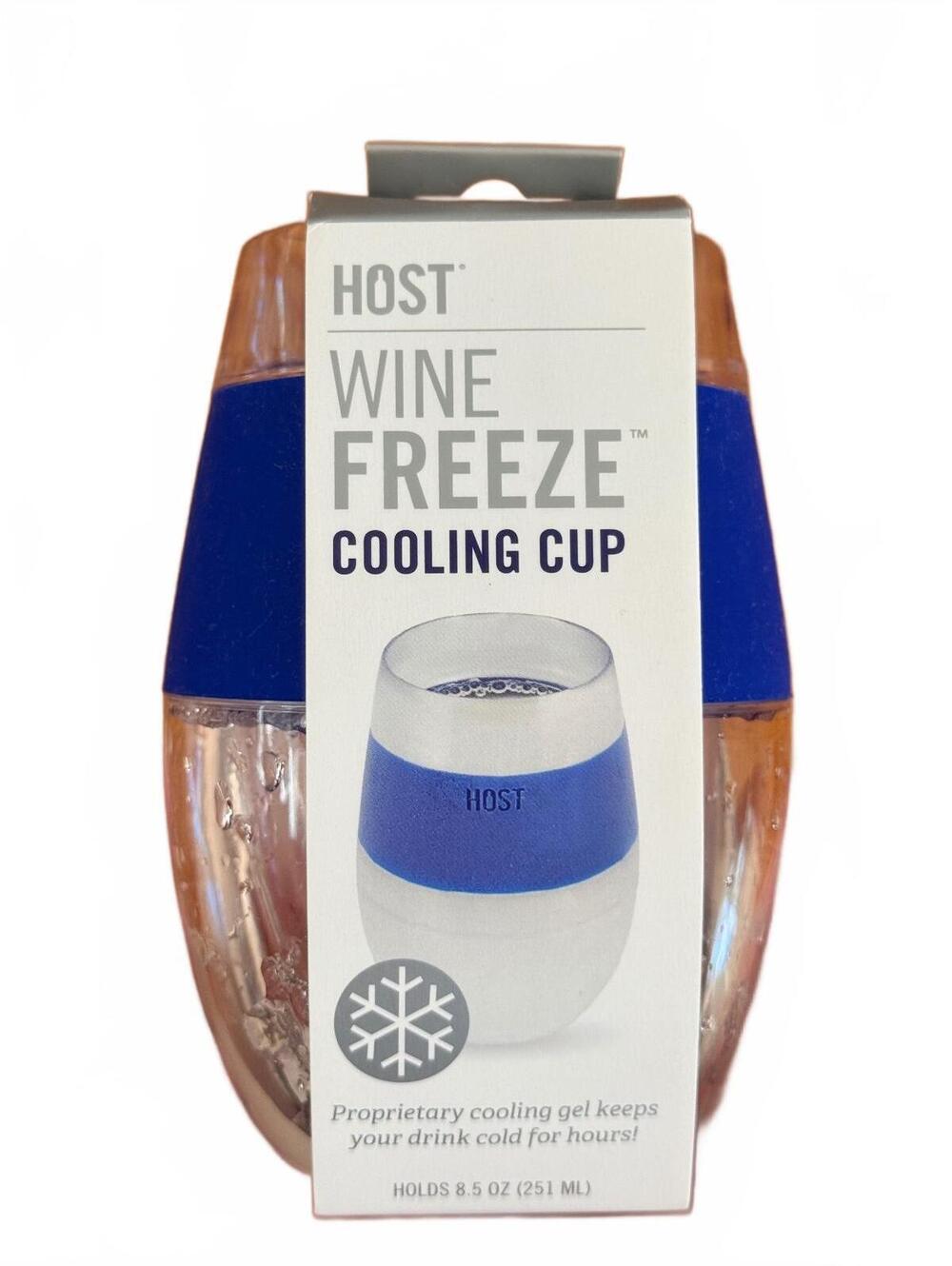 Host Wine Freeze Cooling Cup - Blue